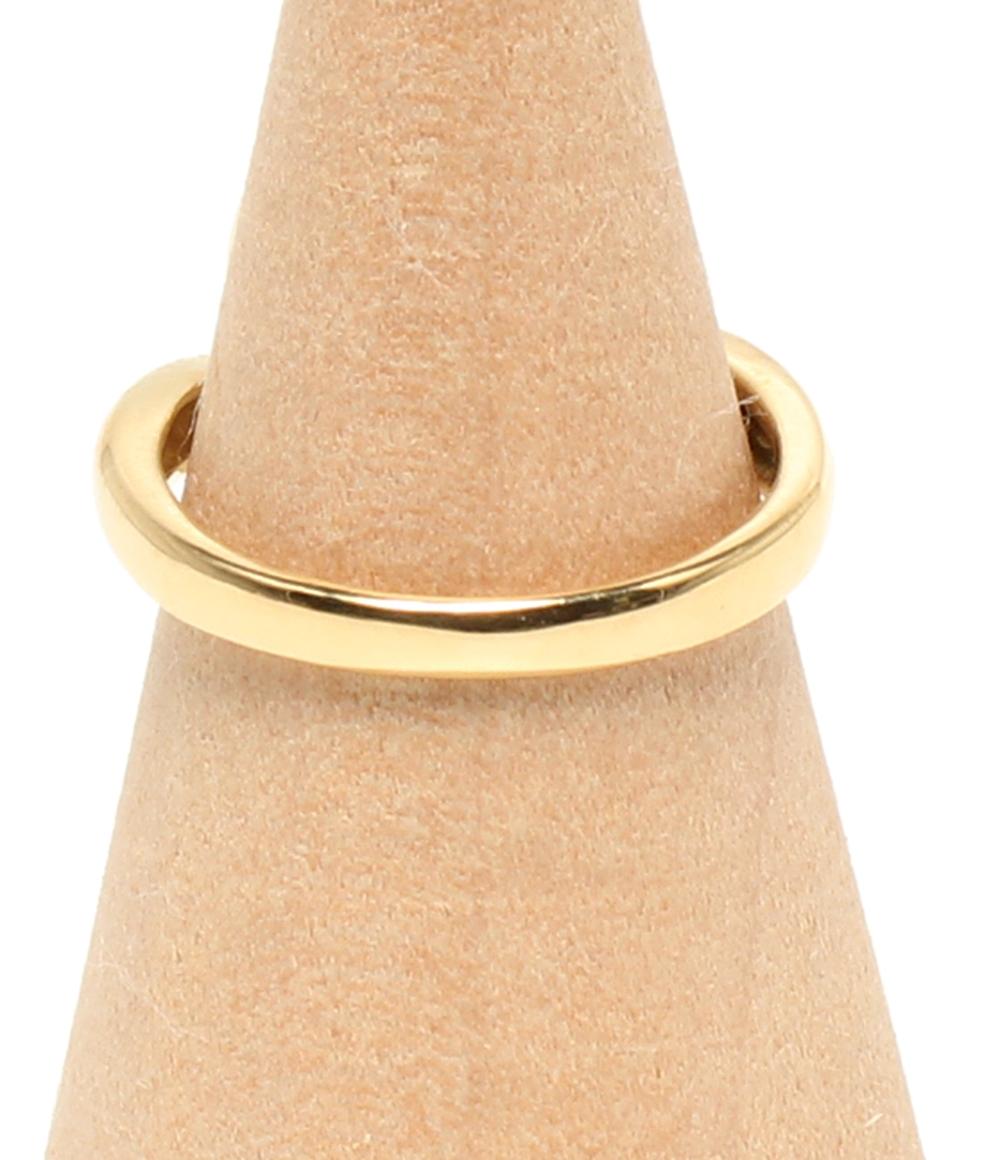 美品 リング 指輪 K18 パール 7.5mm ダイヤ 0.03ct レディース SIZE 7号