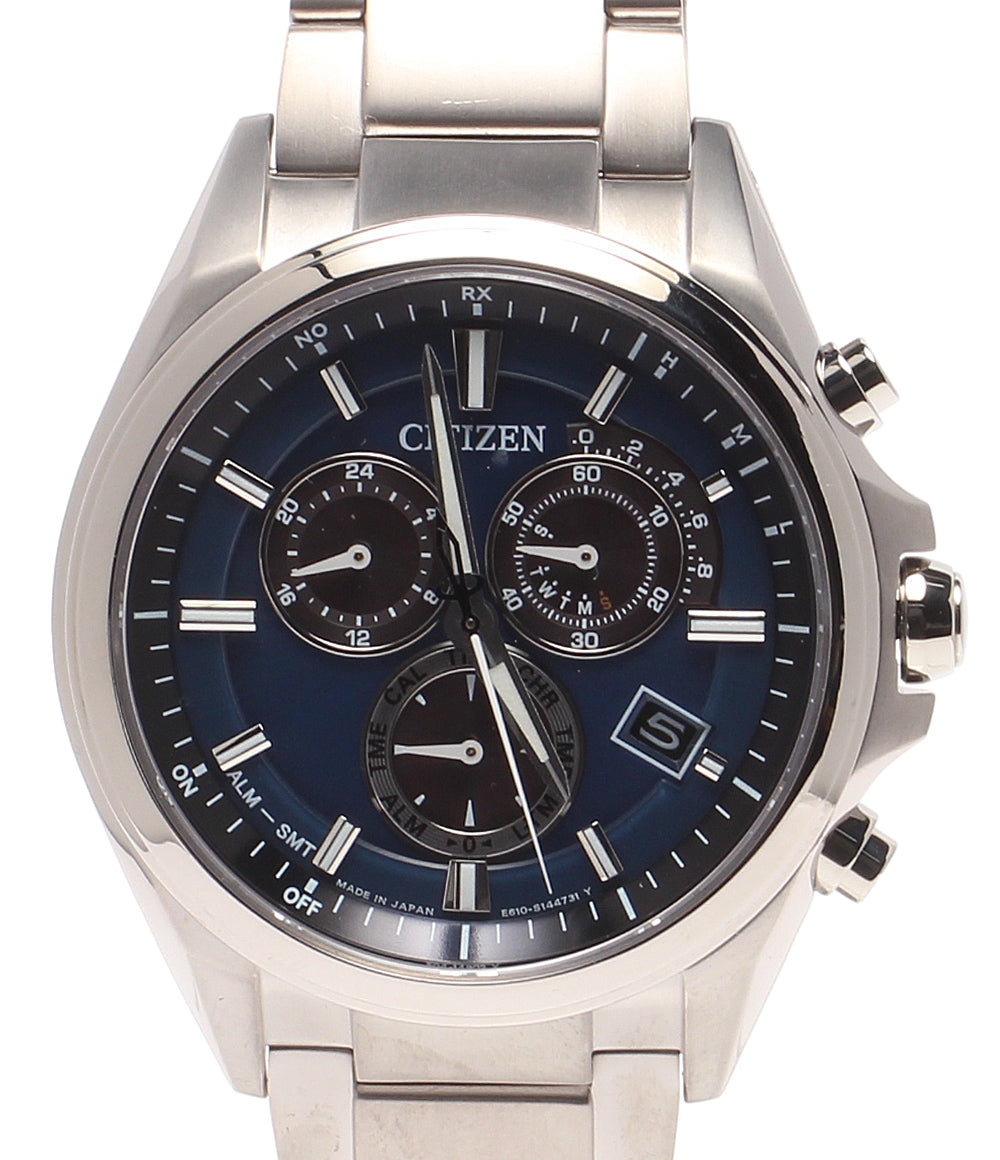 CITIZEN 腕時計 アテッサ ソーラー ネイビー E610-S104203 メンズ シチズン
