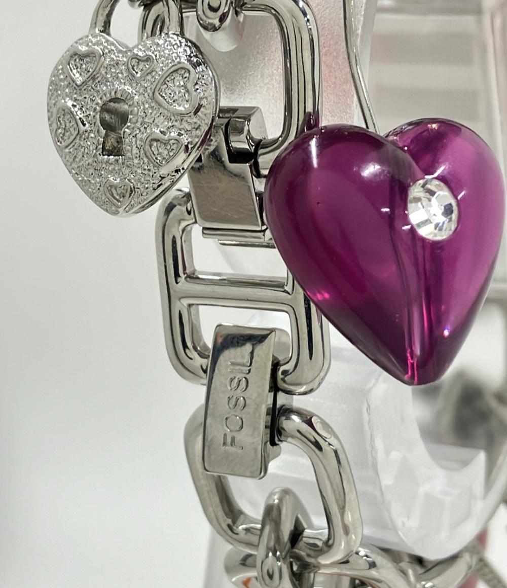 フォッシル ③-34  602 FOSSIL腕時計 クオーツ シルバー e レディース