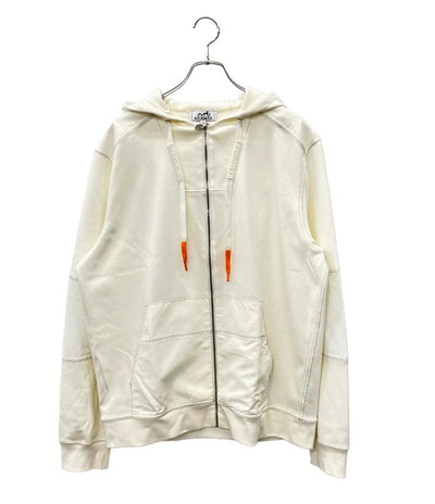 HERMES ジップアップパーカー ヴァワルH メンズ SIZE L エルメス