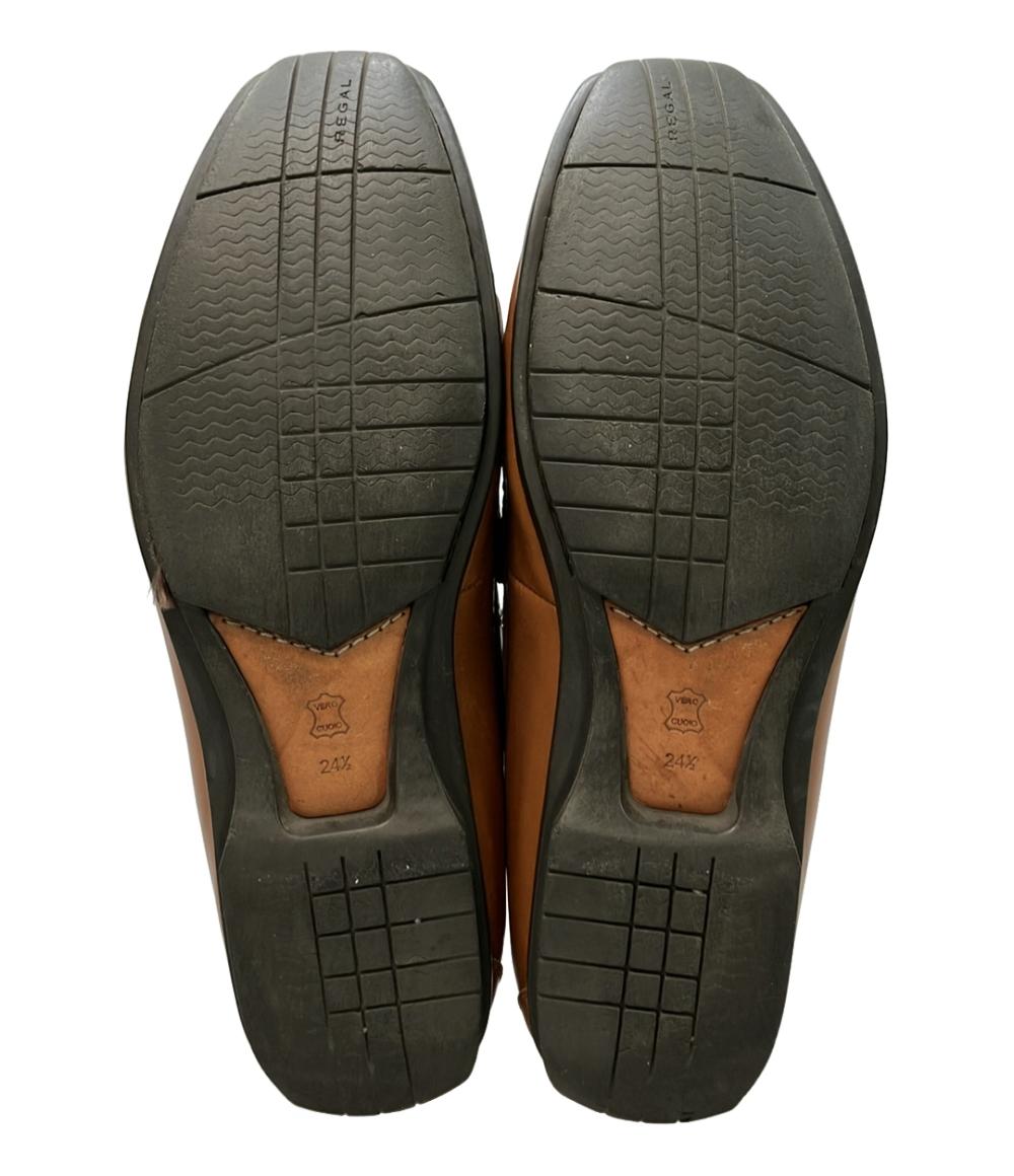 訳あり REGAL レザースリッポン ドライビングシューズ KW3F 654R レディース メンズ SIZE 24 1/2 リーガル