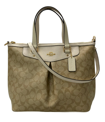 美品 COACH 2wayハンドバッグ ショルダーバッグ シグネチャー F34614 レディース コーチ