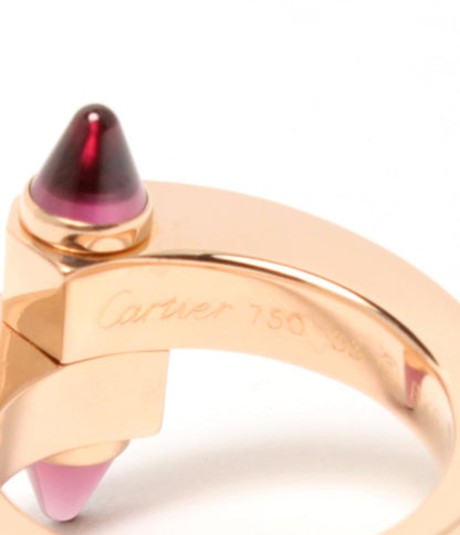 美品 Cartier リング 指輪 K18 ガーネット メノット BK5457 レディース SIZE 14号 カルティエ