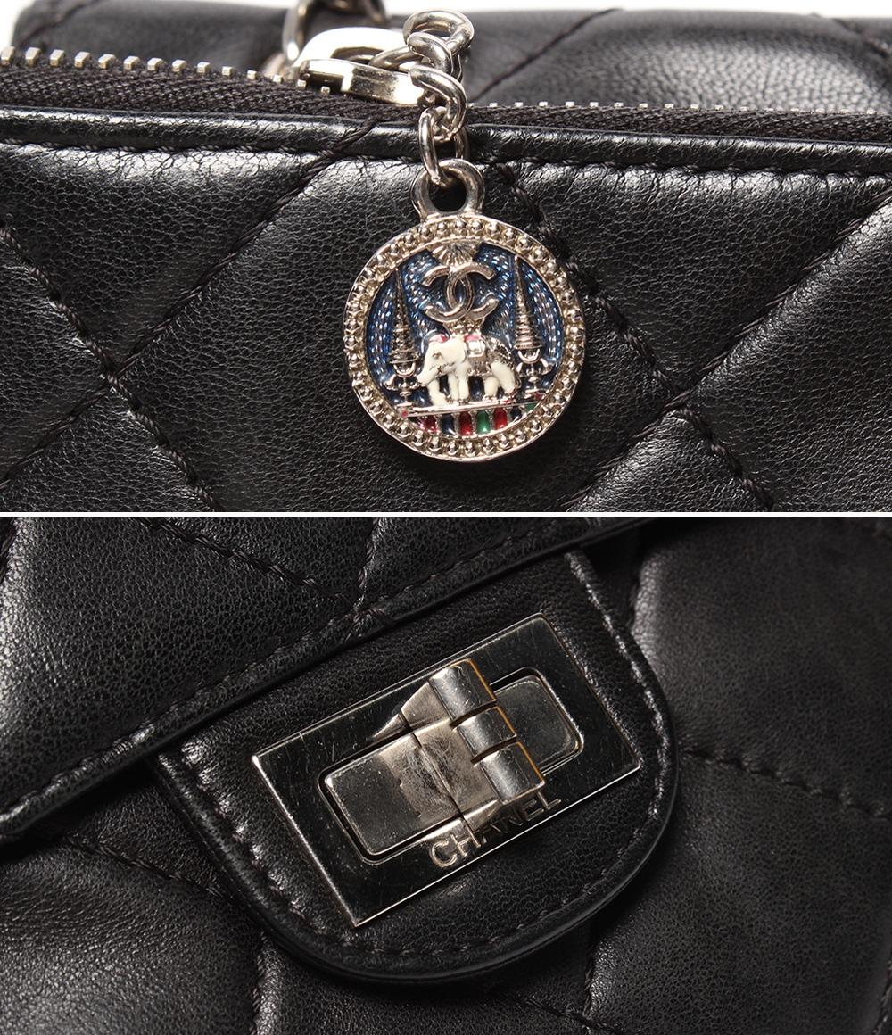 CHANEL チェーンショルダーバッグ 2.55 スムーズレザー シルバー金具 肩掛け マトラッセ レディース シャネル