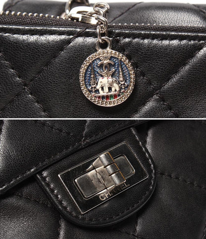 CHANEL チェーンショルダーバッグ 2.55 スムーズレザー シルバー金具 肩掛け マトラッセ レディース シャネル
