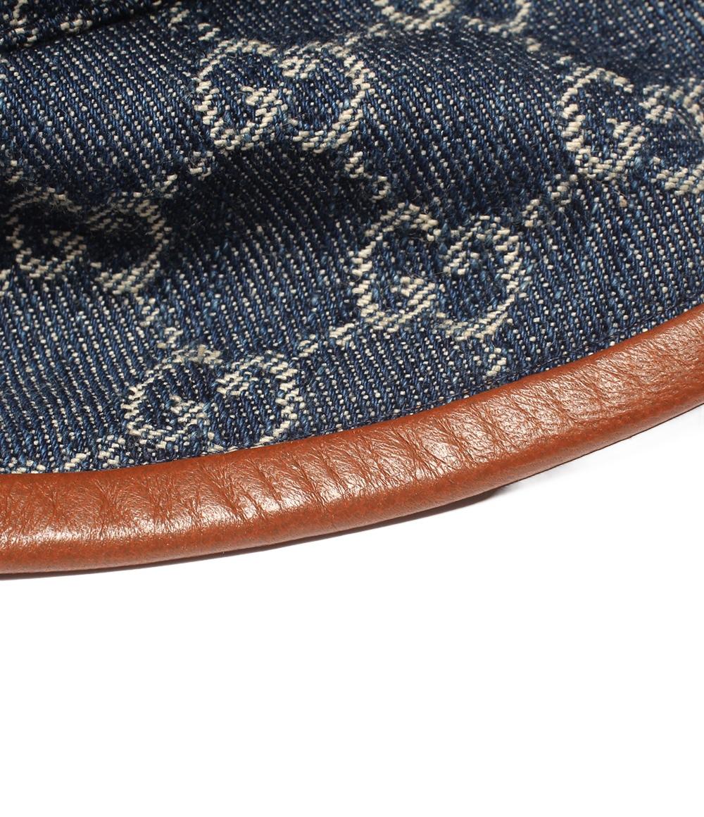 GUCCI バケットハット デニム GGキャンバス 57631 4HAC3 レディース