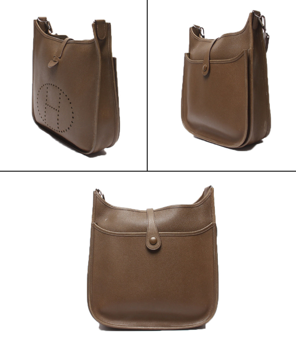 HERMES ショルダーバッグ シルバー金具 斜め掛け □K刻印 エブリン2PM レディース メンズ エルメス