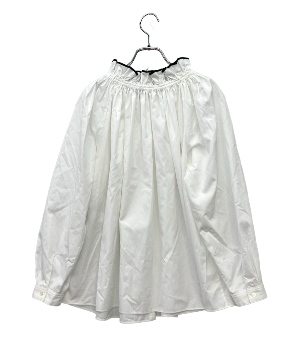 美品 Drawer トリムギャザーカラーブラウス 6521-2-000036 レディース SIZE 36 (XS) ドゥロワー
