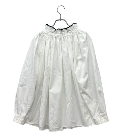 美品 Drawer トリムギャザーカラーブラウス 6521-2-000036 レディース SIZE 36 (XS) ドゥロワー