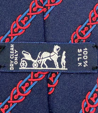 HERMES ネクタイ シルク100% メンズ エルメス