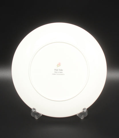 美品 Tiffany & Co. プレート 皿 24cm ピンクチューリップ ティファニー