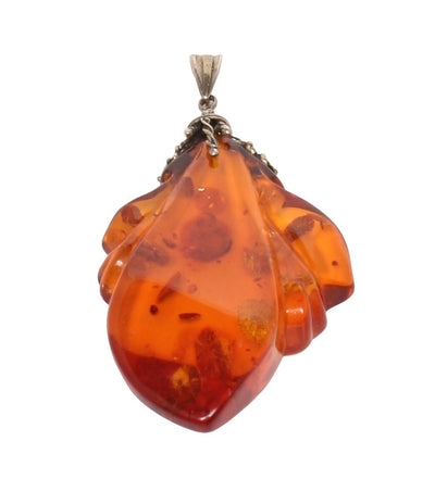 ペンダントトップ 琥珀 レディース