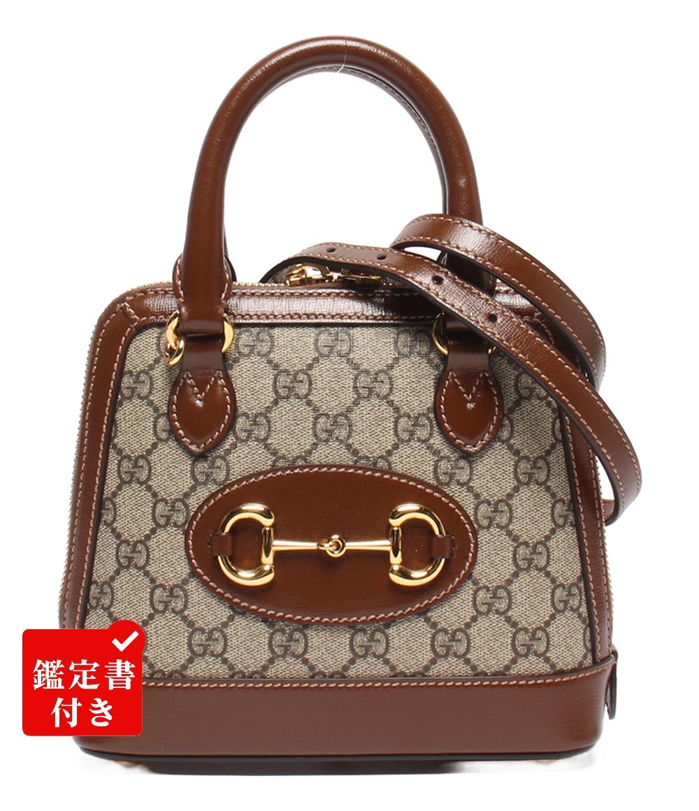 GUCCI 2wayハンドバッグ ショルダーバッグ 斜め掛け ホースビット 1955 GGスプリーム 640716 525040 レディース グッチ