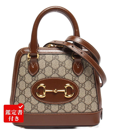 GUCCI 2wayハンドバッグ ショルダーバッグ 斜め掛け ホースビット 1955 GGスプリーム 640716 525040 レディース グッチ