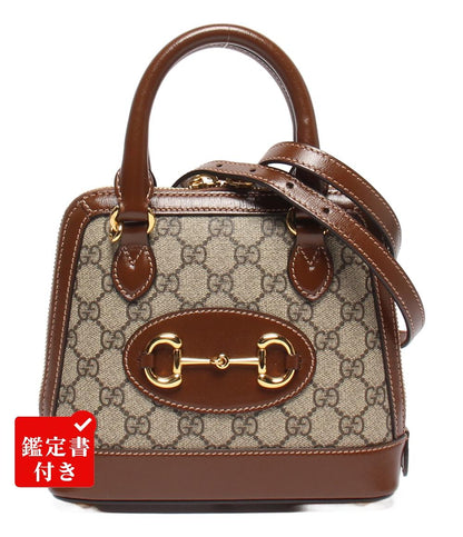 GUCCI 2wayハンドバッグ ショルダーバッグ 斜め掛け ホースビット 1955 GGスプリーム 640716 525040 レディース グッチ