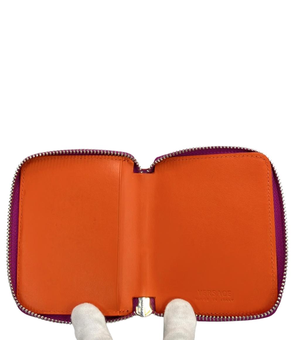 VERSACE ラウンドファスナー二つ折り財布 レディース ヴェルサーチ
