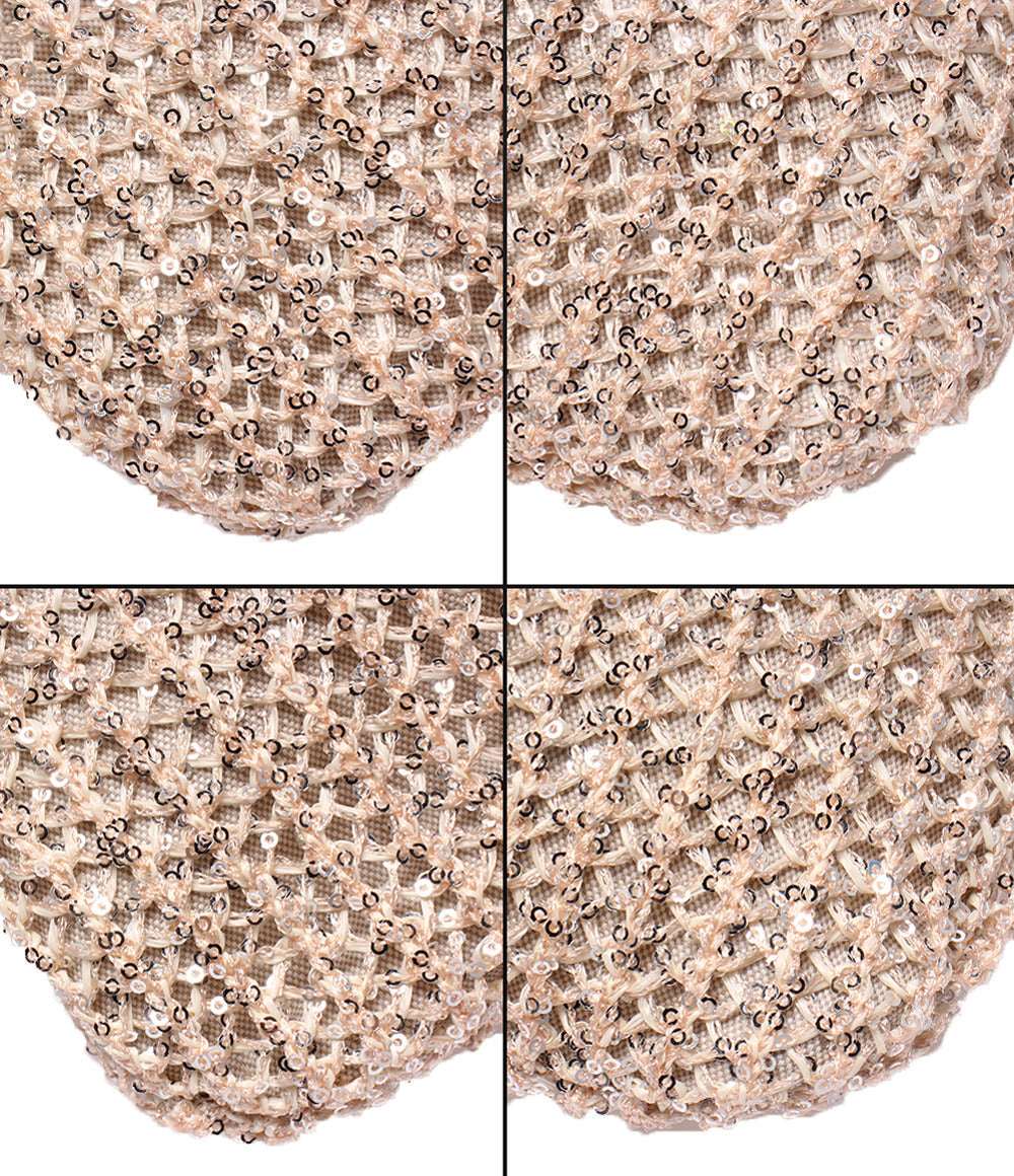 美品 Miu Miu ショルダーバッグ 肩掛け スパンコールメッシュ 5BG231 レディース ミュウ ミュウ