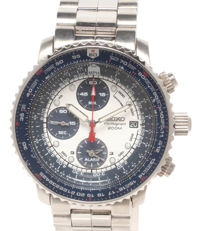 SEIKO 腕時計 パイロット クロノグラフ クオーツ 7T62-0EB0 メンズ セイコー