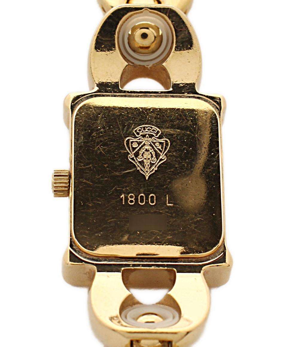 GUCCI 腕時計 クオーツ ホワイト 1800L レディース グッチ