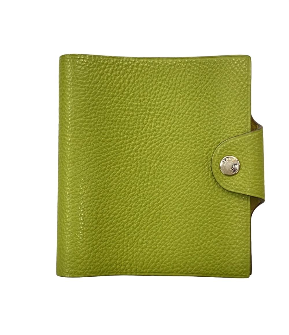 HERMES 手帳カバー ノートカバー ⬜︎I刻印 シルバー金具 ユリス ミニ レディース メンズ エルメス