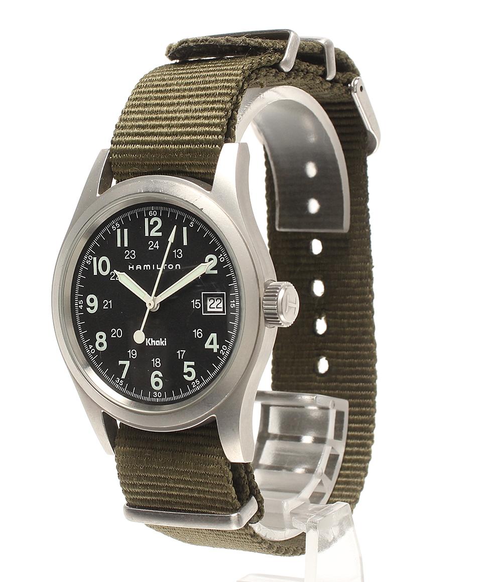 HAMILTON 腕時計 カーキ Khaki クオーツ ブラック 6361 メンズ ハミルトン