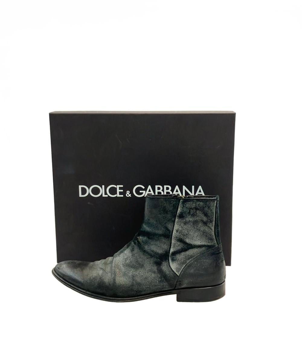 ドルチェアンドガッバーナ ショートブーツ サイドジップ メンズ SIZE 8 (L) DOLCE&GABBANA