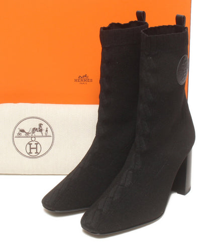 美品 HERMES ショートブーツ ジェナ レディース SIZE 37 エルメス