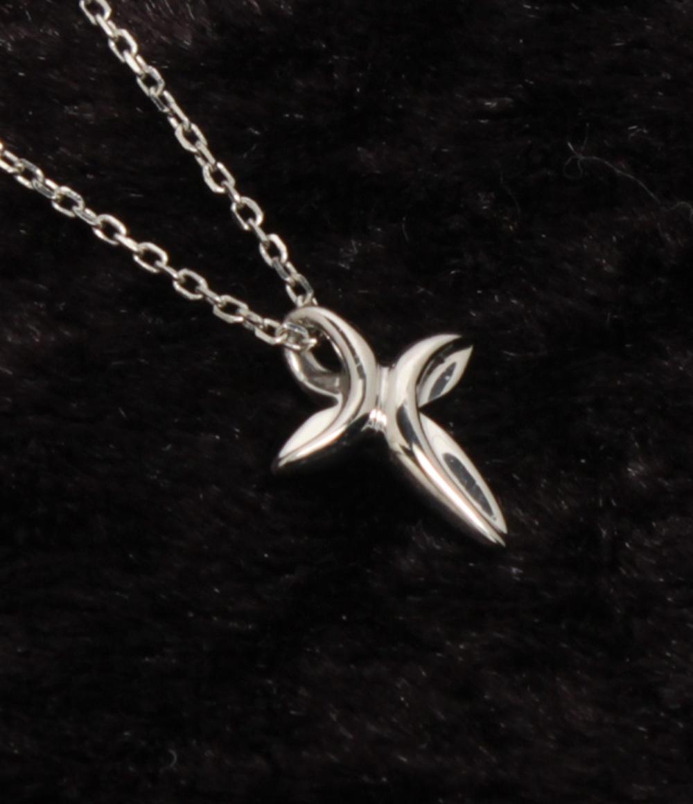 美品 ヨンドシー ネックレス Pt850 クロスモチーフ レディース 4℃