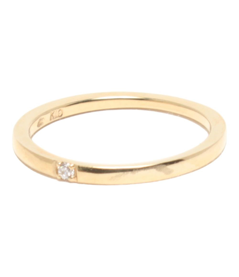 ヨンドシー リング 指輪 K10 ダイヤ レディース SIZE 8号 4℃