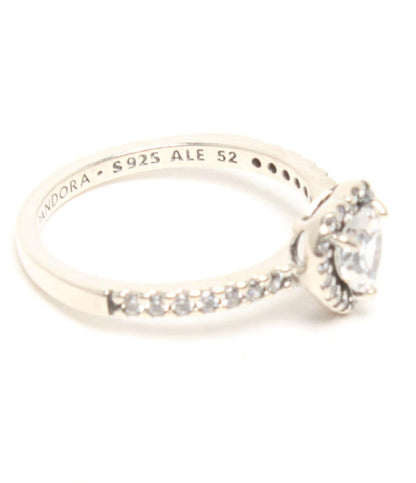 美品 PANDORA リング 指輪 SV925 ハートモチーフ レディース SIZE 11号 パンドラ