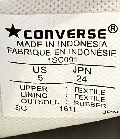 美品 CONVERSE ローカットスニーカー オールスター 100 TRCメッシュ OX 1SC091 レディース SIZE 24.0 コンバース