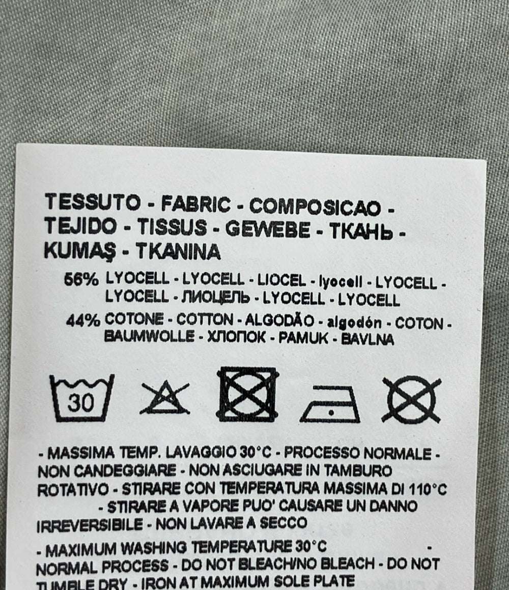 美品 Emporio Armani 半袖ポロシャツ パームツリー柄 OVER FIT  オーバーサイズフィット 3D1CG7 1NRDZ メンズ SIZE S エンポリオ・アルマーニ