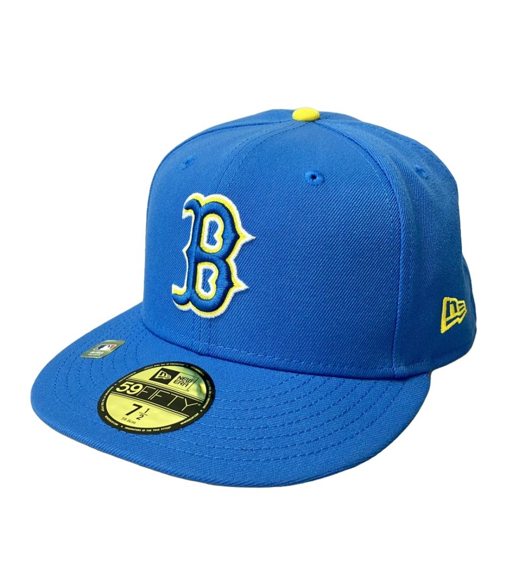 美品 ニューエラ キャップ Bロゴ メンズ SIZE 7 1/2 NEW ERA