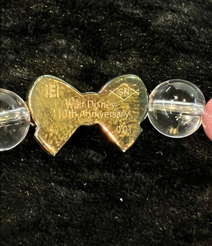 ディズニー ブレスレットSV ダイヤ0.01ct ローズクオーツ ロードナイト ウォルトディズニー110th Anniversary レディース Disney