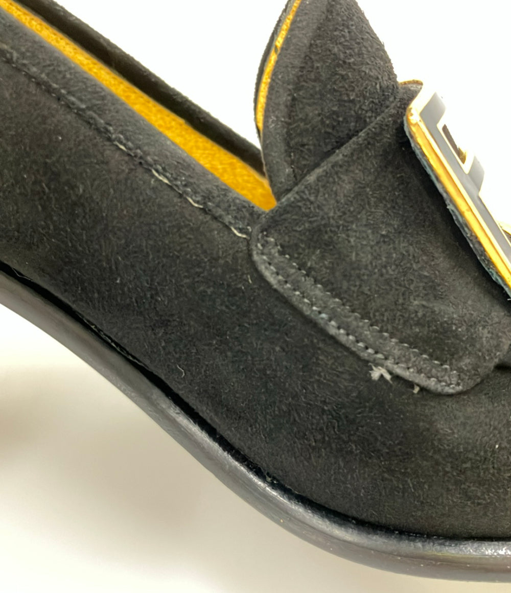 FENDI チャンキーヒールローファー パンプス スエード レディース SIZE 36 (23cm) フェンディ