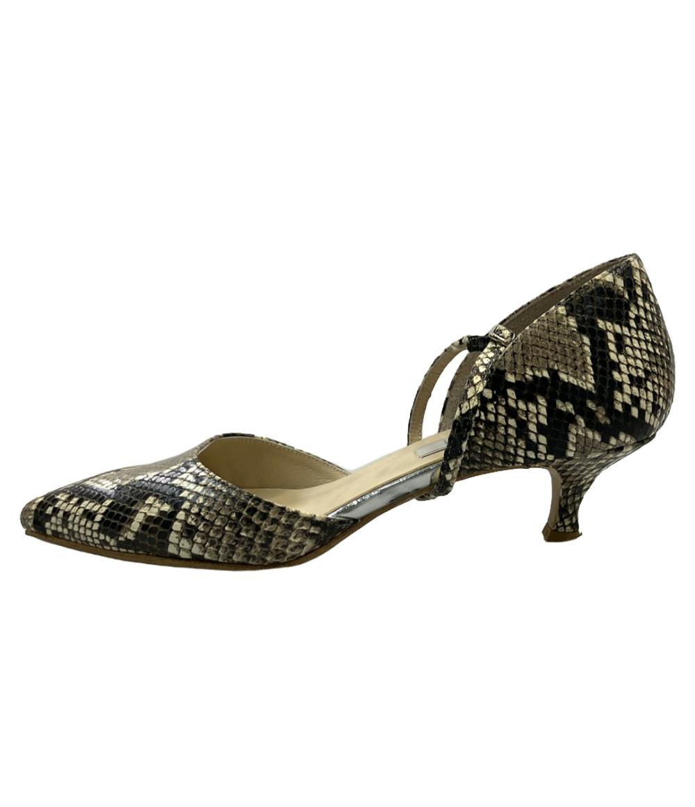 訳あり ルタロン パンプス パイソン柄 レディース SIZE 37 1/2 (L) LE