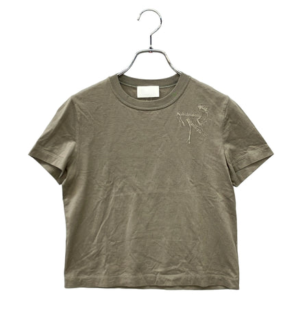 Avec deuxclefs 半袖Tシャツ ほつれ加工 24SS レディース SIZE M アヴェク デュクレ
