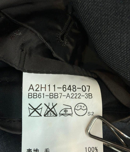 BURBERRY LONDON セットアップ スリーピーススーツ チャコールグレー ウール インポート BB61-BB7-A733-2B メンズ SIZE BB7 (XL) バーバリーロンドン