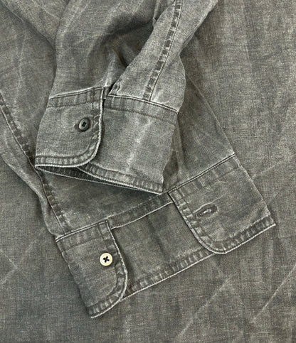 Nigel Cabourn ノーカラー長袖シャツ HENLEY SHIRT HEMP メンズ SIZE 52 (XL) ナイジェルケーボン