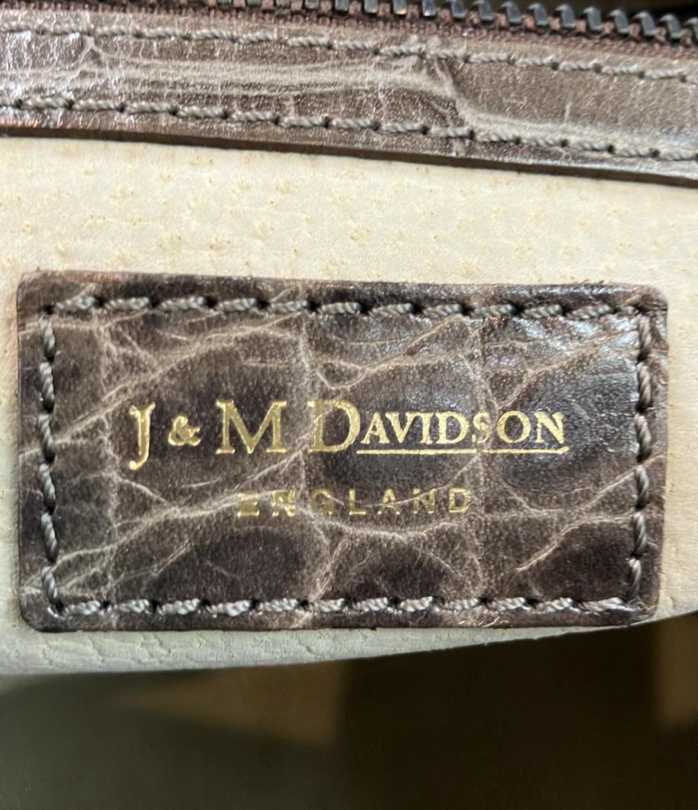 ジェイアンドエムデヴィッドソン クロコ型押しハンドバッグ レディース J&M Davidson