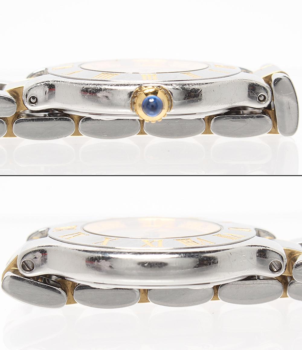 Cartier 腕時計 マスト 21 ヴァンティアン クオーツ シルバー 1340 レディース カルティエ