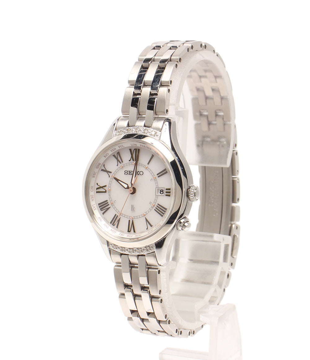 美品 SEIKO 腕時計 ソーラー電波 ルキア LUKIA ソーラー 1B35-0AL0