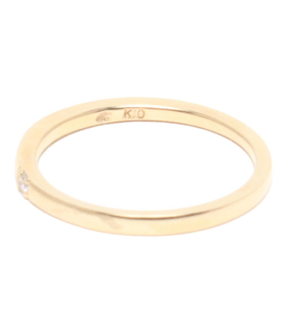 ヨンドシー リング 指輪 K10 ダイヤ レディース SIZE 8号 4℃