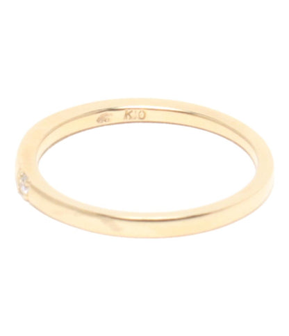 ヨンドシー リング 指輪 K10 ダイヤ レディース SIZE 8号 4℃