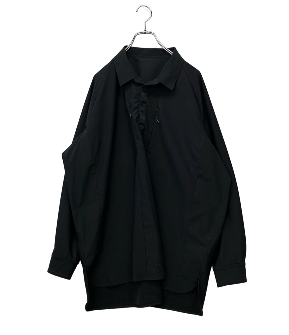 WHITE MOUNTAINEERING 長袖シャツ プルオーバー スキッパー 撥水 撥油 UVカット 接触冷感 TECH RAGLAN PULLOVER SHIRT BK2373102 メンズ SIZE 1 (M)