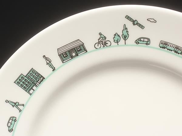 美品 ティファニー プレート 皿 19cm 三菱100周年記念コラボ TIFFANY&Co.