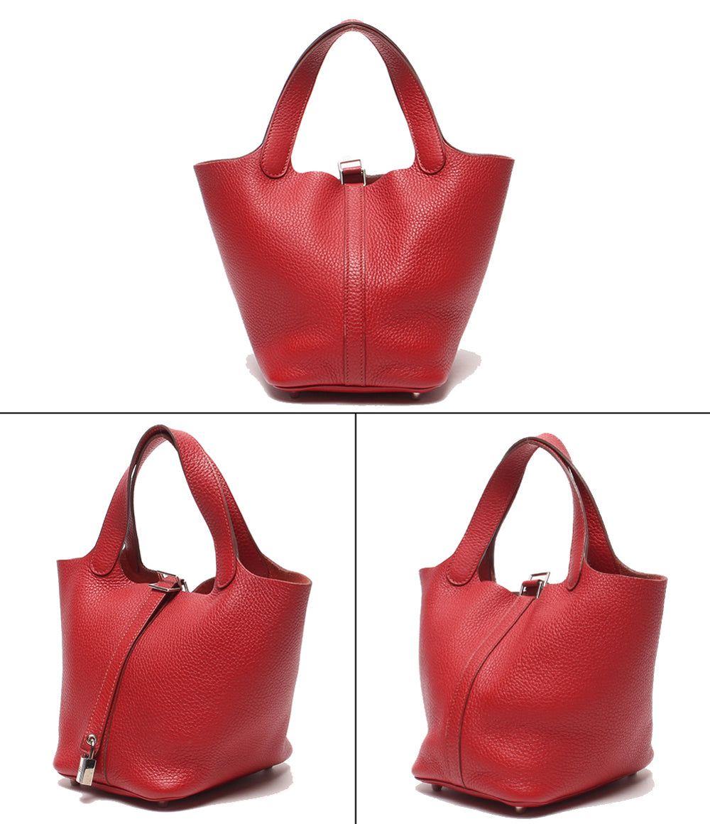HERMES ハンドバッグ □N刻印 シルバー金具 ピコタンロックPM