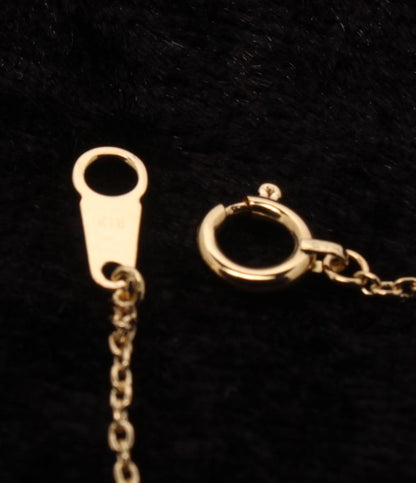 美品 ネックレス K18 ダイヤ フラワーモチーフ レディース