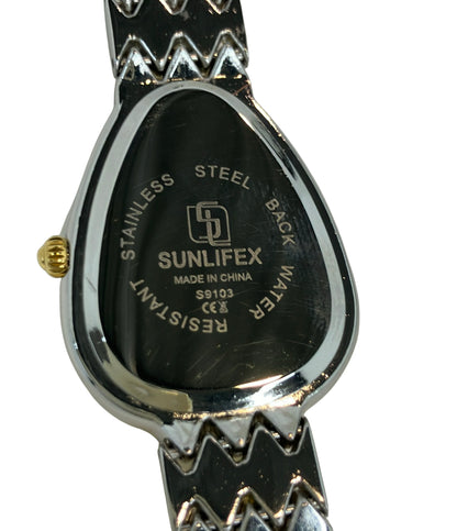 美品 SUNLIFEX 腕時計 クオーツ ゴールド レディース