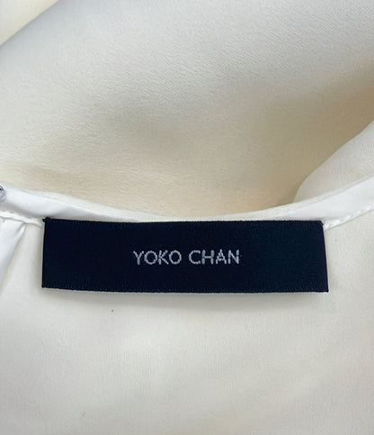 美品 YOKO CHAN ロングスリーブサイドラッフルブラウス YCB-621-265 レディース SIZE 38 (S) ヨーコチャン